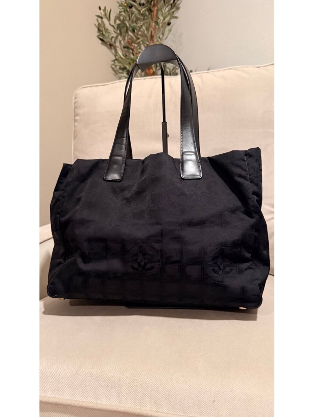 Chanel Travel Line Nylon Tote Bag with COA